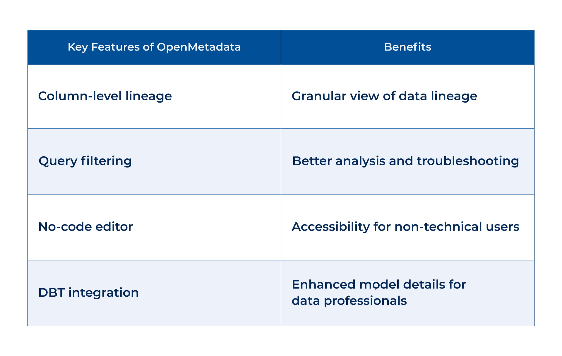 Openmetadata details
